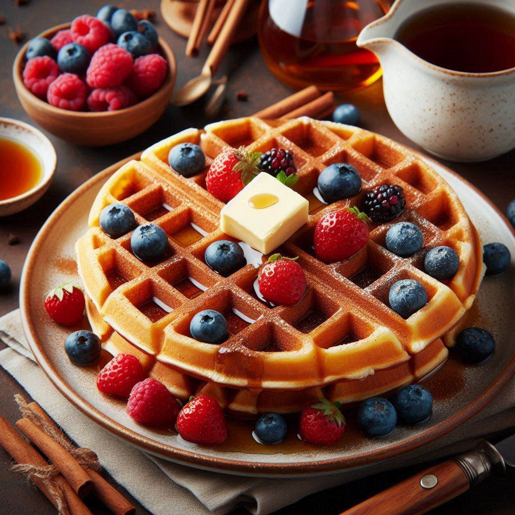 Classic Cinnamon Waffles