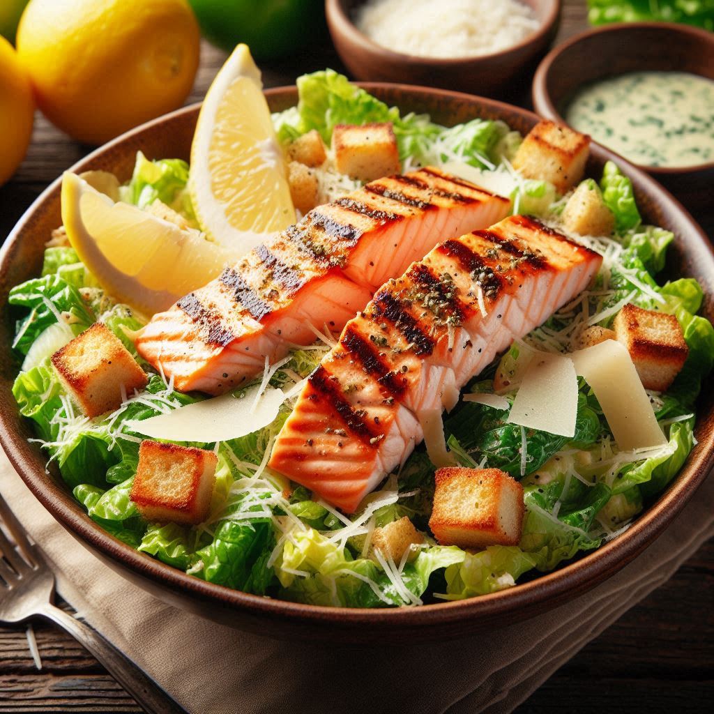 Salmon Caesar Salad